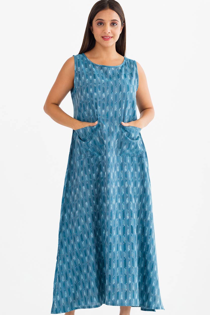 Sevya Handmade - Neela Ikat Handloom Dresses Sevya Handmade - Neela Ikat Handloom Dresses