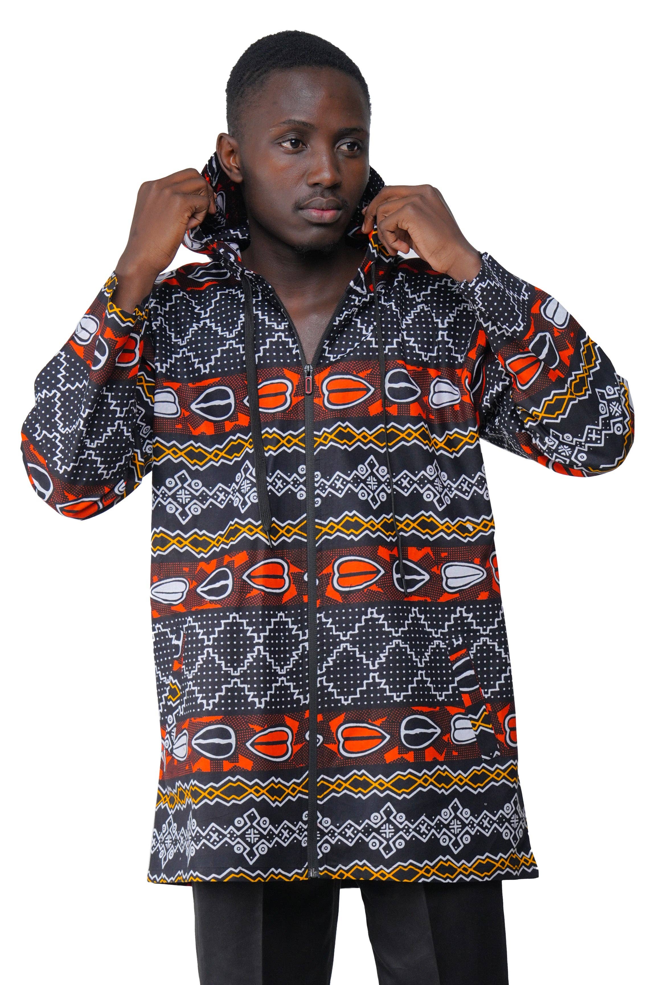 Unisex African Zipper Hoodie |-Satsuma – Cultural Interiors
