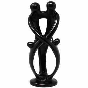 10" Family Soapstone Sculptures Black Finish - Global Crafts