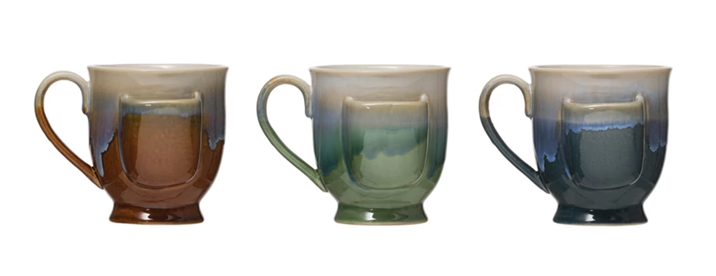 Stoneware Mug with Tea Bag Holder, 3 Colors – Cultural Interiors
