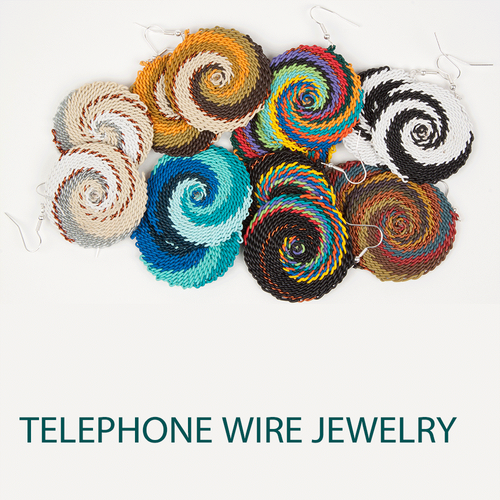 Telephone Wire African Earrings