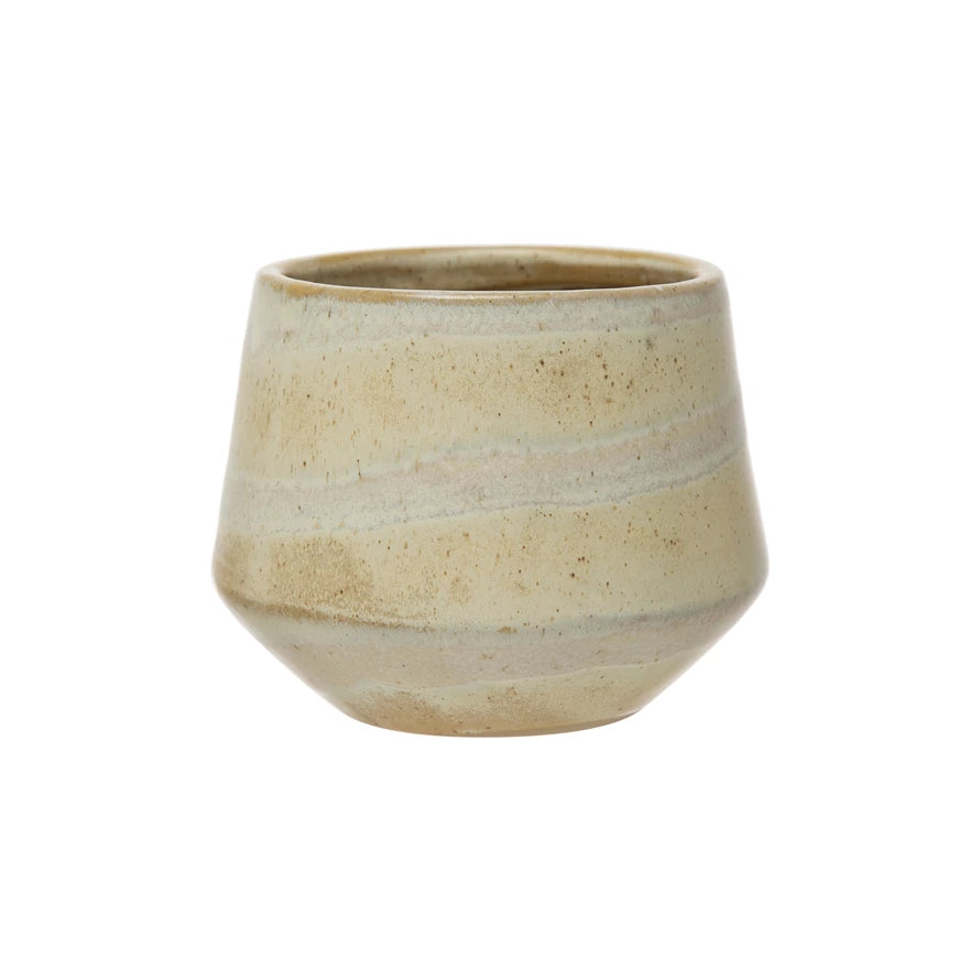 reactive glaze plant pot Creative Co-Op Stoneware Planter, Reactive Glaze