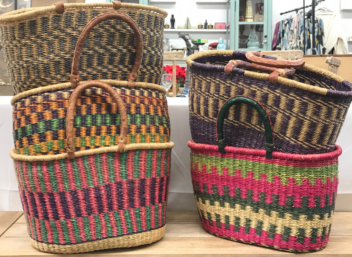 African Market Baskets/Handbag Cultural Interiors