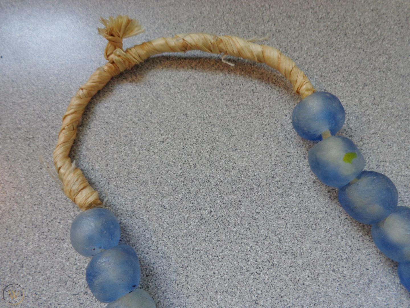 Sea glass top bead necklace
