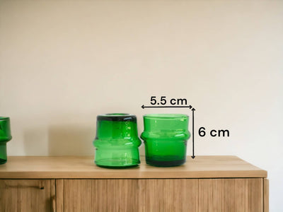 Hand-blown Glasses, Set of 6  Glasses, Recycled Tumbler-Moroccantastics