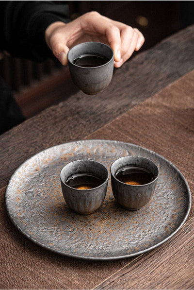 Gohobi - Gohobi Ceramic Classic Golden Black Tea Cup