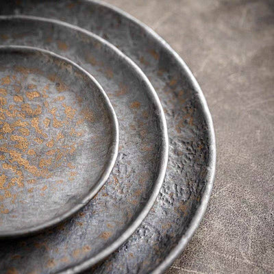 Gohobi - Gohobi Handmade Metallic Glaze Ceramic Plate