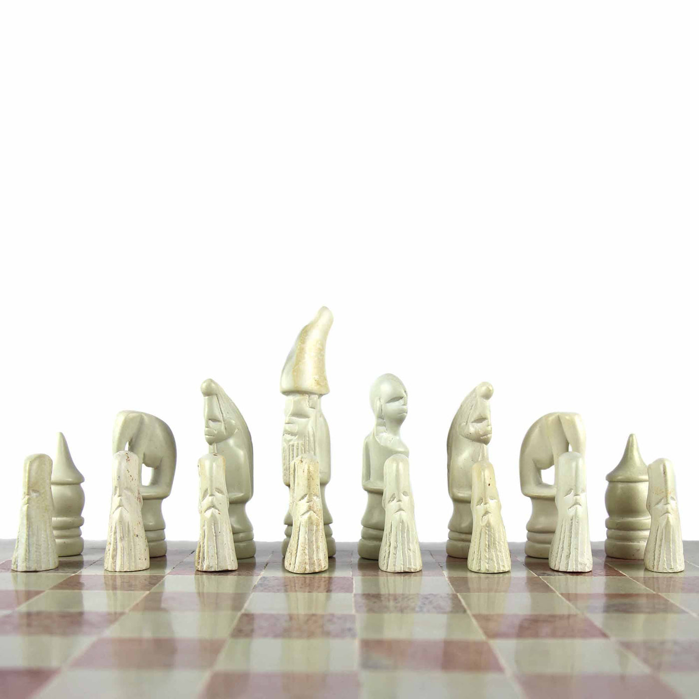 Africa Soapstone Carved Chess Set