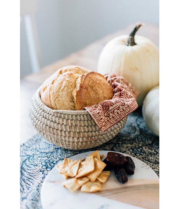 Rounded Kaisa Basket Bowl-Ten Thousand Villages