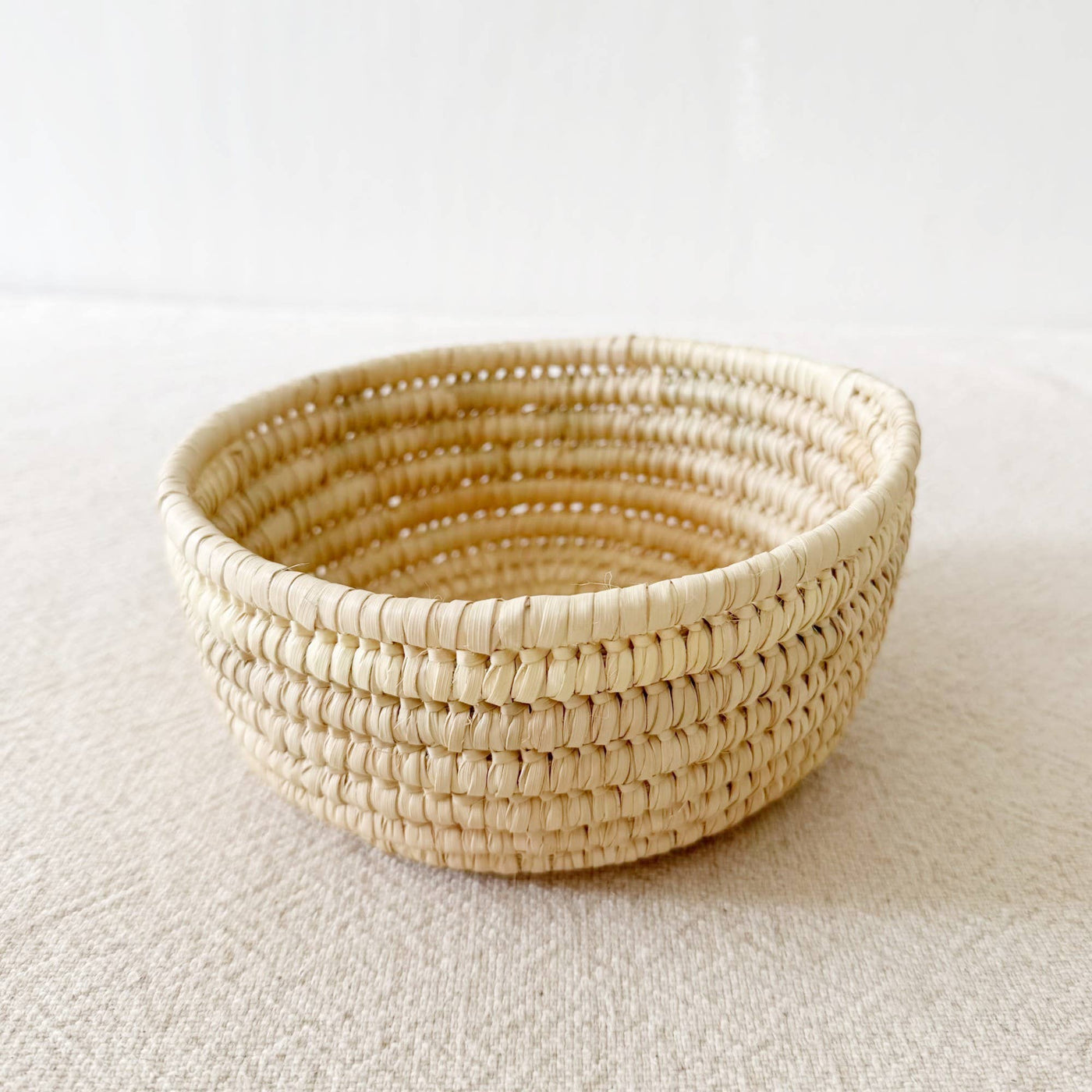 Natural Palm Mini Catchall Bowl: 6.5"-Amsha