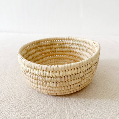 Natural Palm Mini Catchall Bowl: 6.5"-Amsha
