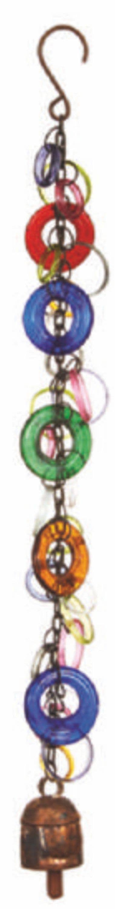 Intertwined Glass Rings/Beads & Bell-Moksha Imports