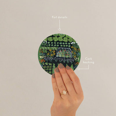 Garden Greenhouse-Seedlings Coaster