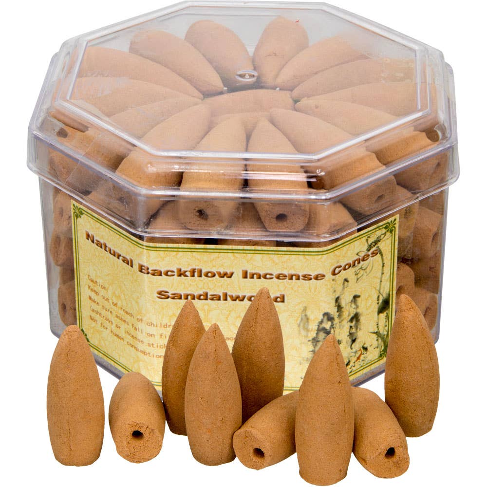 Backflow Incense Cones - Sandalwood Fragrance (Pk 70)-Kheops International