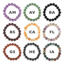 8mm Crystal Gemstone Energy Bead Stretch Bracelets - Benjamin International