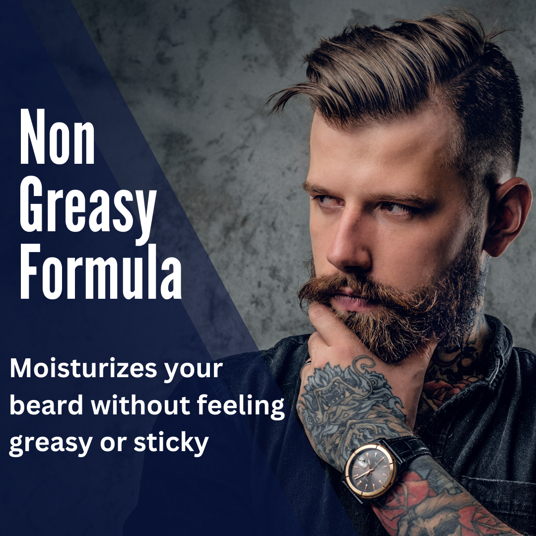 GBS BEARD OIL WITH JOJOBA + GRAPESEED OIL-GENTS FINE GROOMING PRODUCTS -