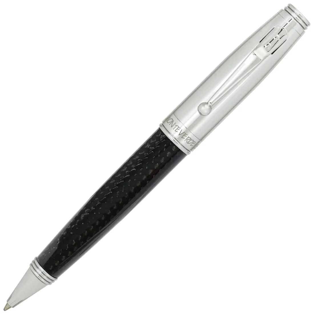 Carbon Fiber Pen with Chrome Cap