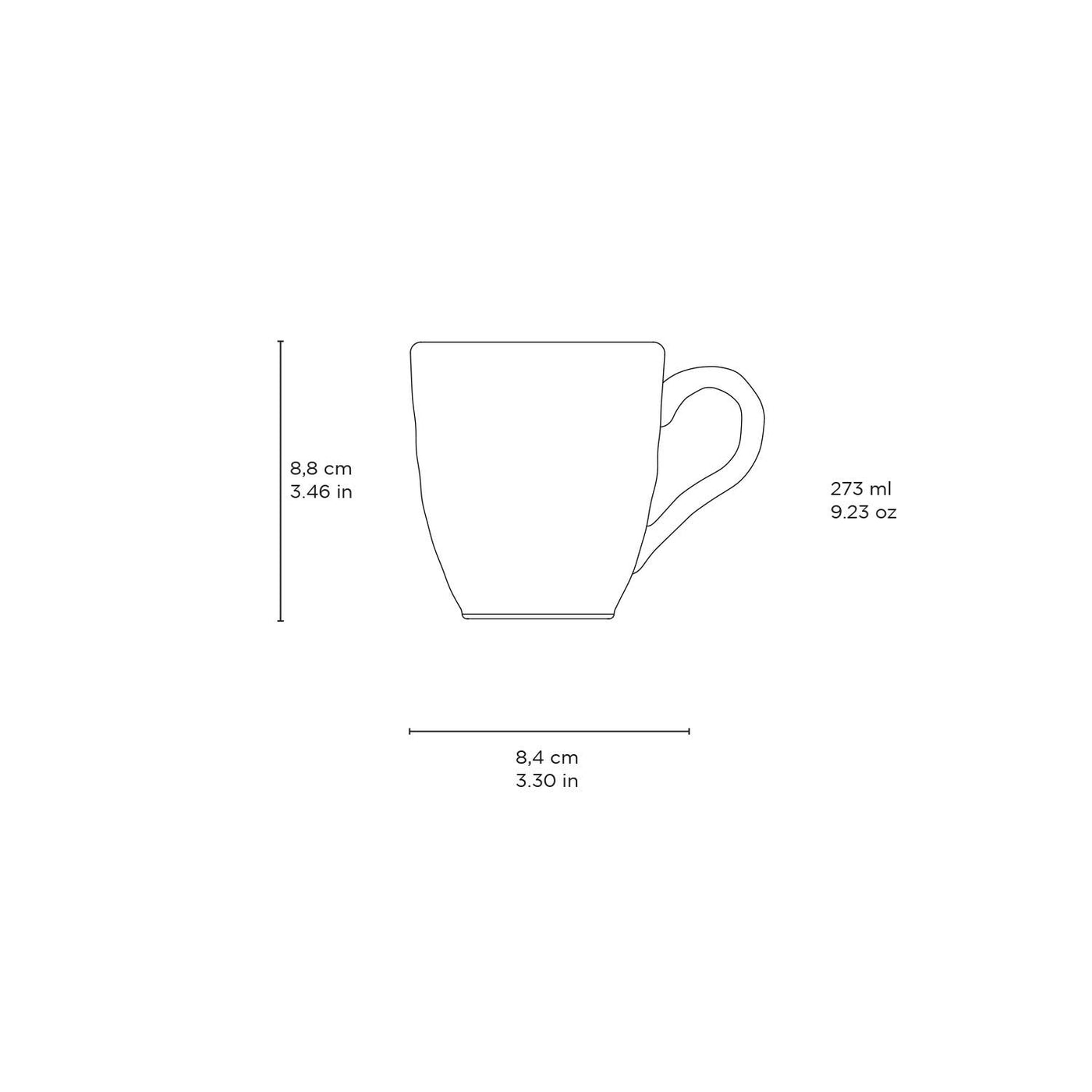 Organic Mug 9.23 Oz Terracotta-Porto Brasil -Porto Brasil