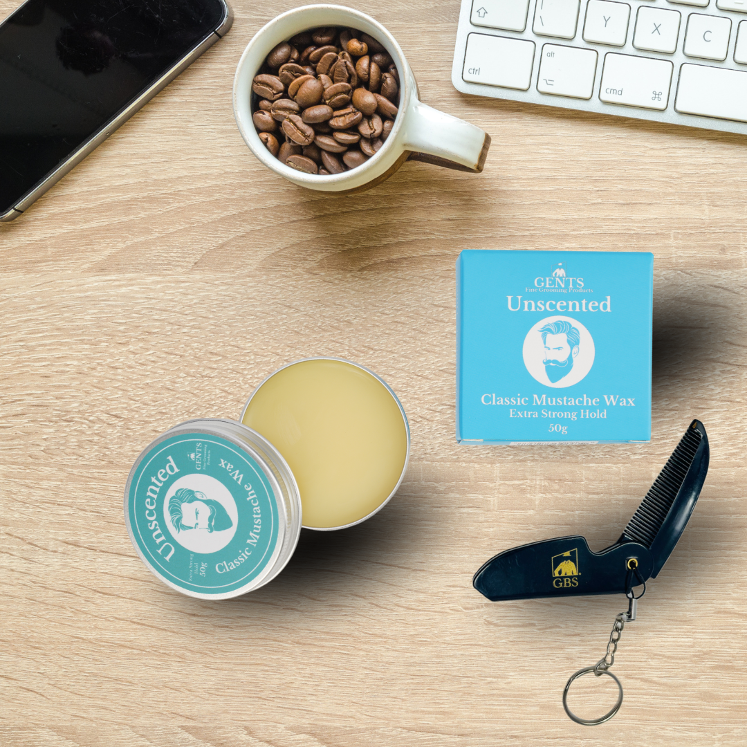 Gents Mustache Wax – Strong Hold-GENTS FINE GROOMING PRODUCTS -