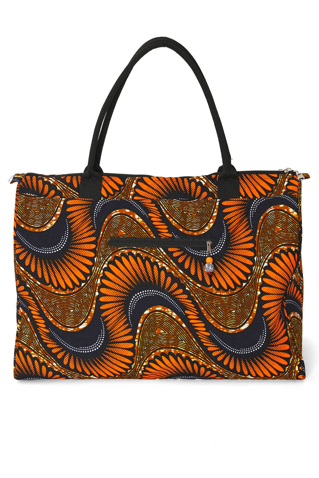 African Wax Cloth Overnighter Duffle Bag - Assorted Swahili - | AFRICAN MODERN