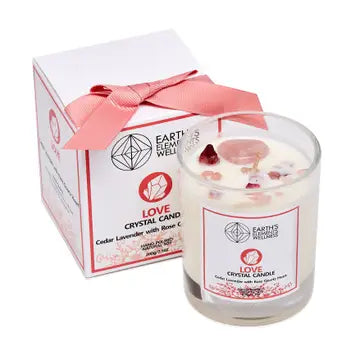 Love-Earths Elements  Crystal Candle