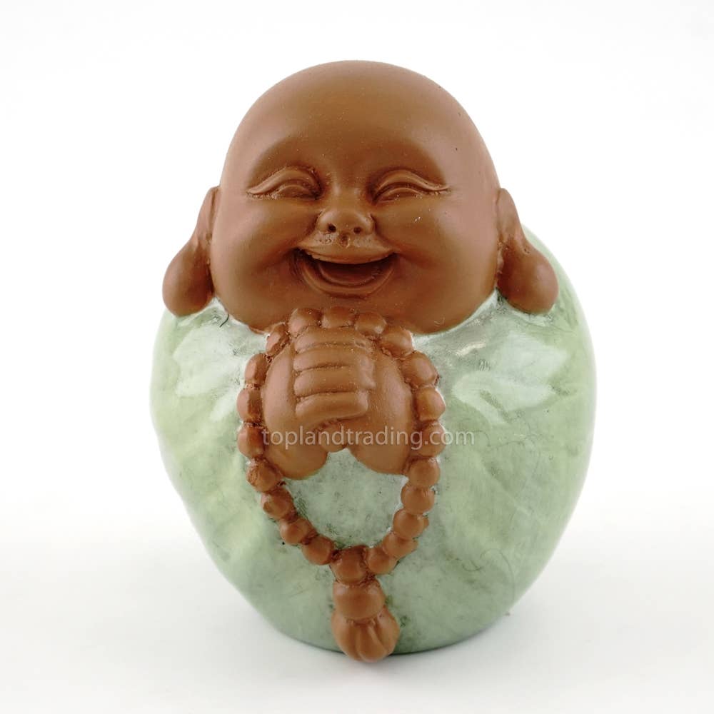 Happy Buddha With Prayer Beads-Top Land Trading