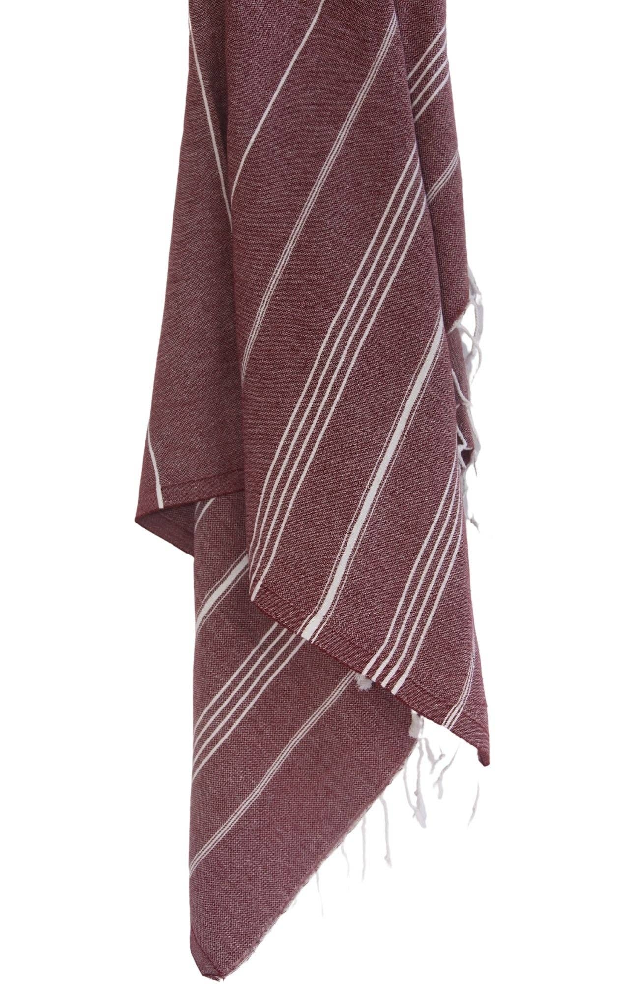 Basic Layers - Monaco Burgundy Turkish Towel