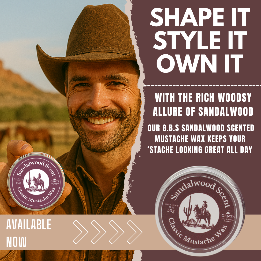 Gents Mustache Wax – Strong Hold-GENTS FINE GROOMING PRODUCTS -
