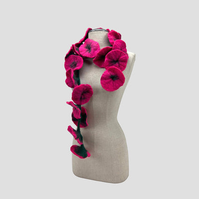 20 Flowers Scarf, Flowers Garland or Wall Hanging-Feltiful