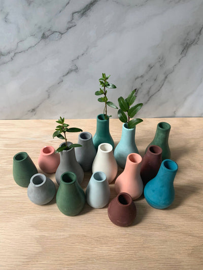 Left Corner Goods - Miniature Bud Vases | Small Flower Vases