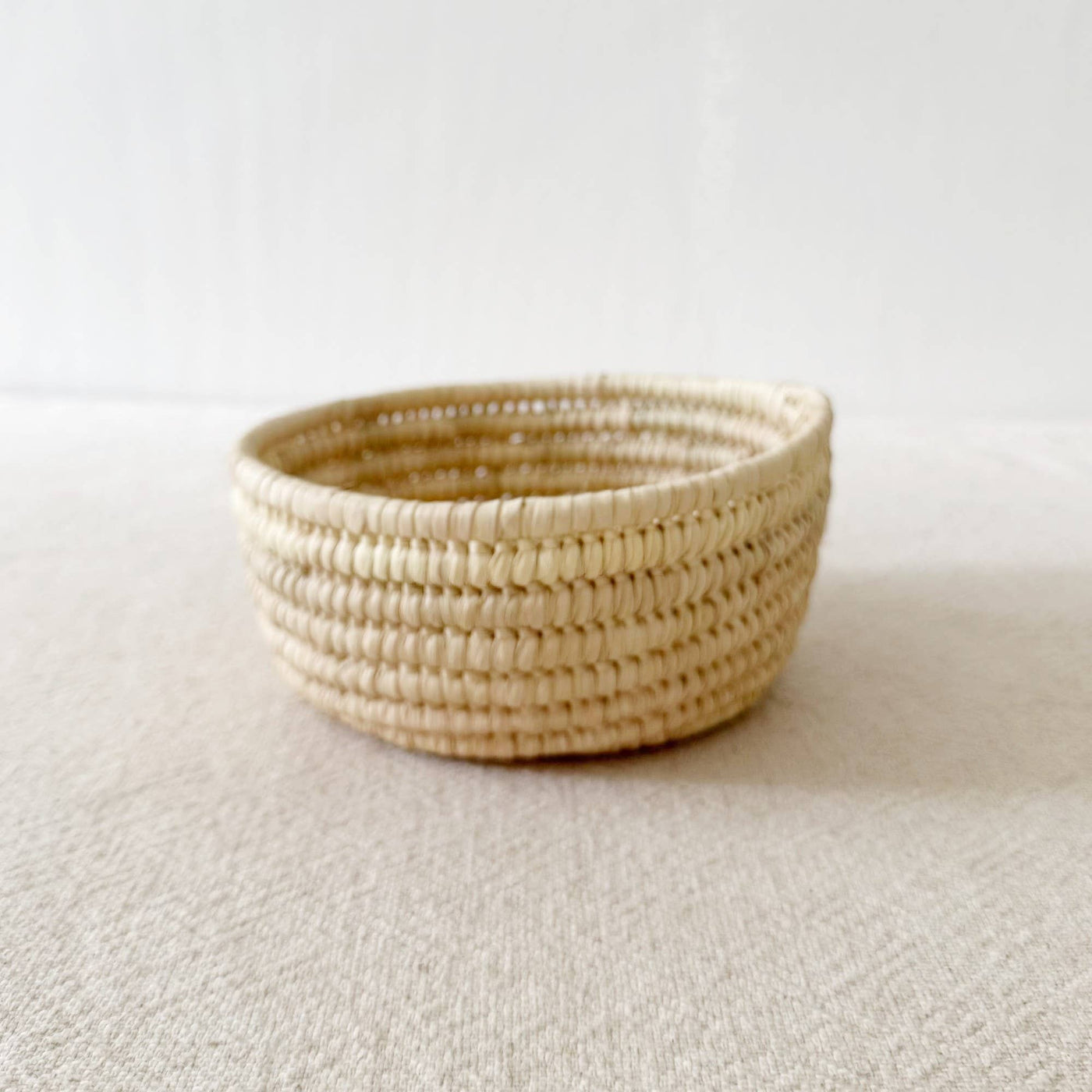 Natural Palm Mini Catchall Bowl: 6.5"-Amsha