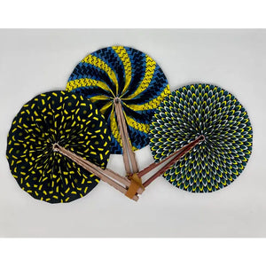 African Wax Folding Fans