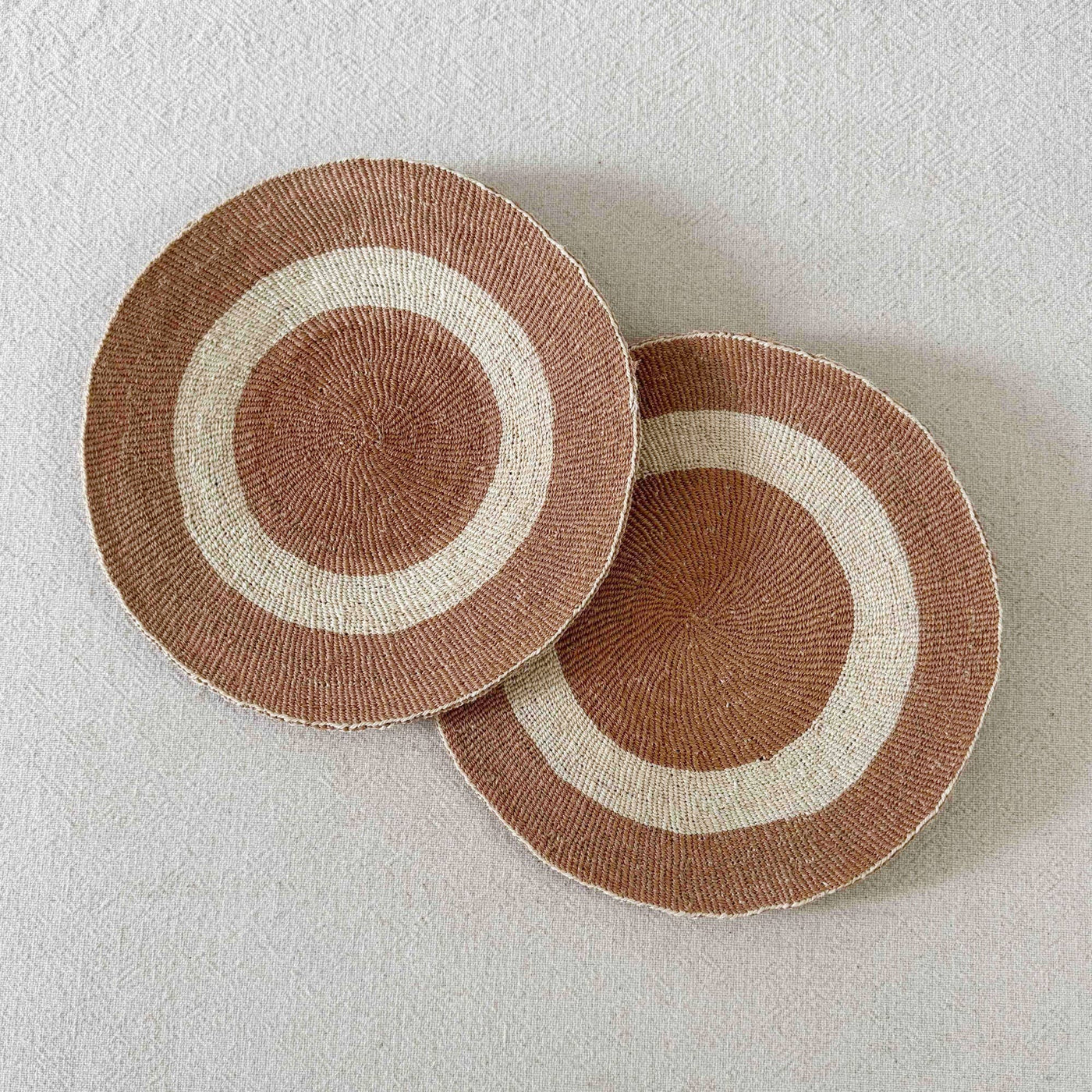 Amsha - 12" African Woven Placemats Set of 2 (OOAK) #207