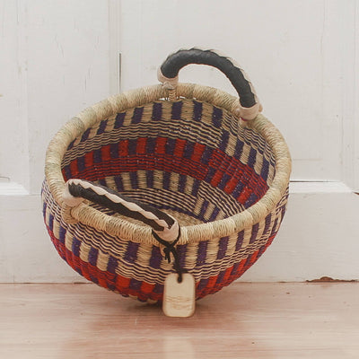 Round Small Two Handle-Big Blue Moma