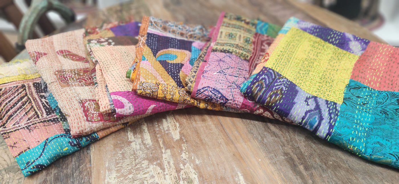Silk Kantha Scarf