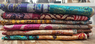 Silk Kantha Scarf