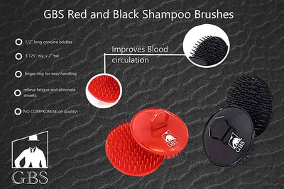 Shampoo scalp brushes 3.125" diameter-GENTS FINE GROOMING PRODUCTS -