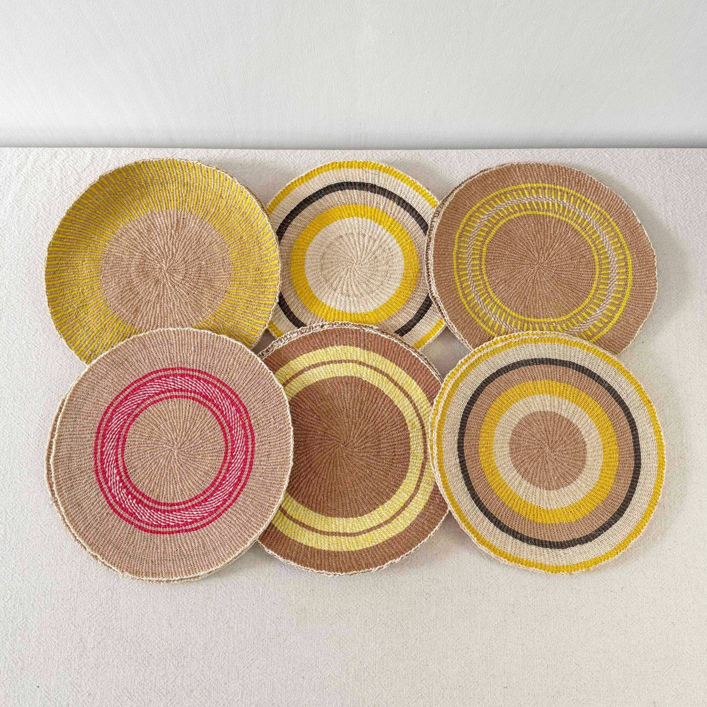Amsha - 12" African Woven Placemats Set of 2 (OOAK) #208