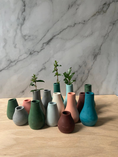 Left Corner Goods - Miniature Bud Vases | Small Flower Vases