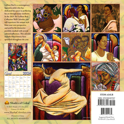 THE LASHUN BEAL COLLECTION 2024 AFRICAN AMERICAN WALL CALENDAR