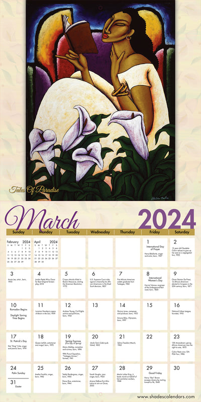 THE LASHUN BEAL COLLECTION 2024 AFRICAN AMERICAN WALL CALENDAR