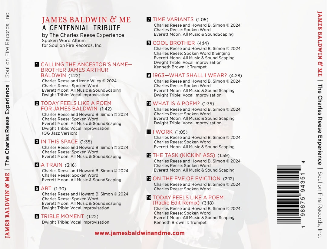 James Baldwin & Me-A Centennial Tribute by The Charles Reese Experience