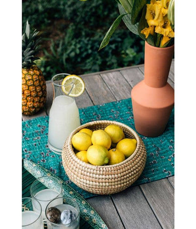 Rounded Kaisa Basket Bowl-Ten Thousand Villages
