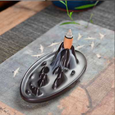 Mountain Peak Ceramic Backflow Burner - Designs By Deekay, Inc.