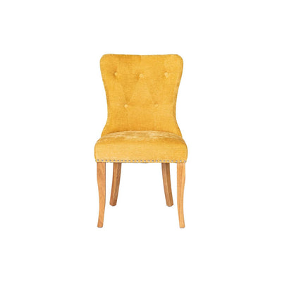 HOMYCASA DESIGN INC - Tufted Side Dining Chair Fabric Solid Wood Legs
