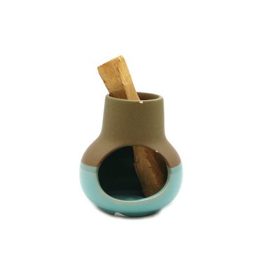 Turquoise Brown Palo Santo Mini Chimney-Designs By Deekay, Inc.