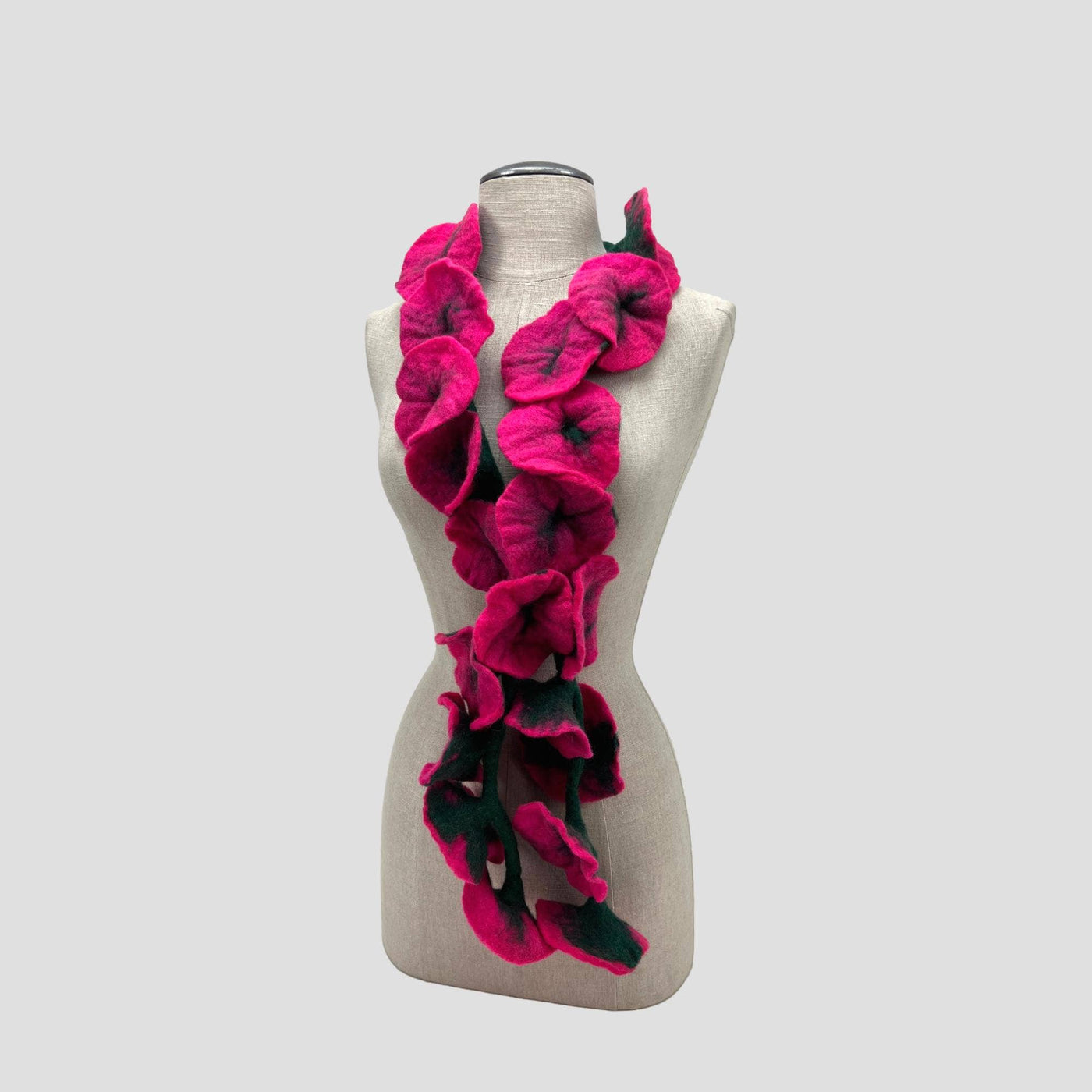 20 Flowers Scarf, Flowers Garland or Wall Hanging-Feltiful