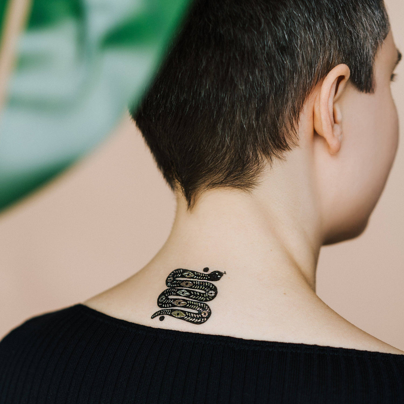 Tattly - Desert Snake Tattoo Pair (Metallic)