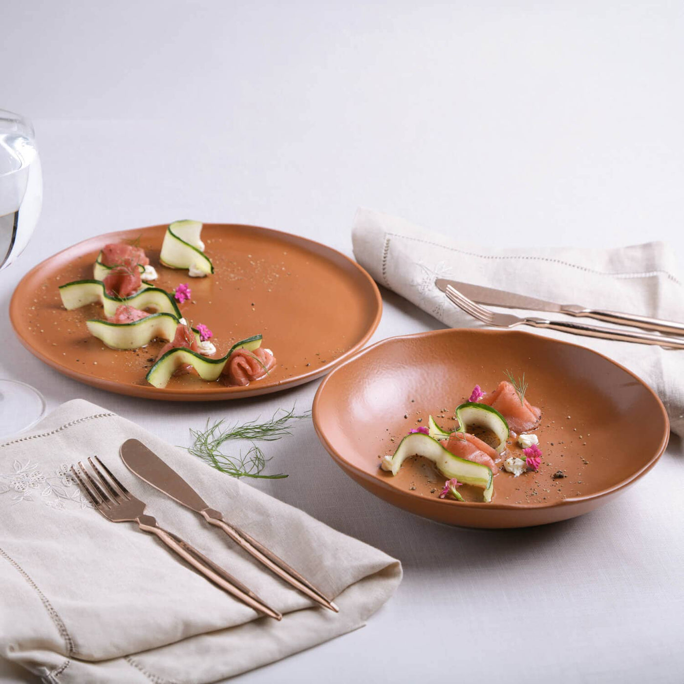 Bio Stoneware Terracotta Salad Bowl, 28 Oz -Porto Brasil