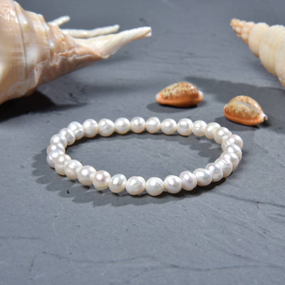 Freshwater Pearl Stretch Bracelet-IST Jewelry